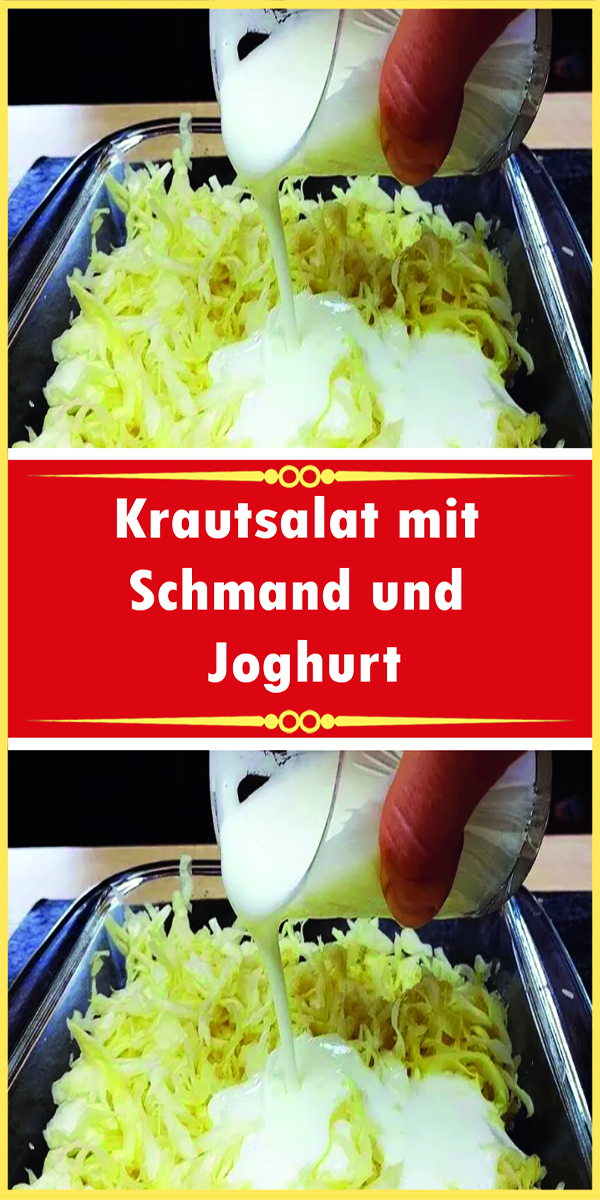 Krautsalat mit Schmand und Joghurt