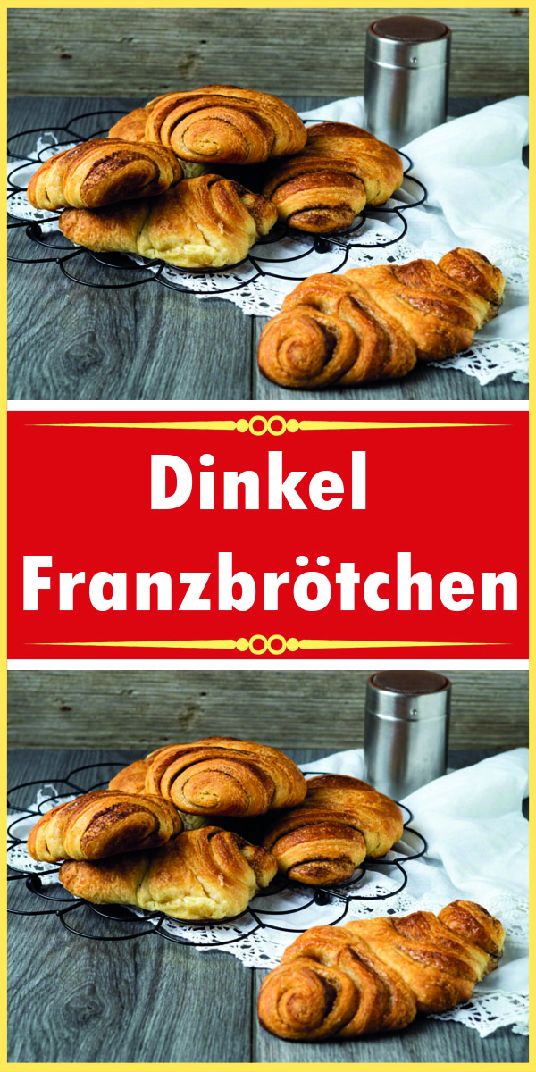 Dinkel Franzbrötchen