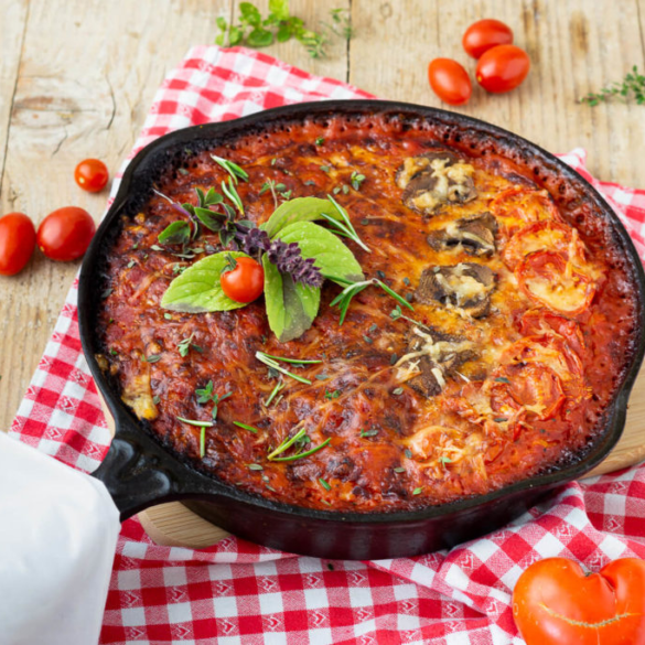 Einfache Pfannenpizza