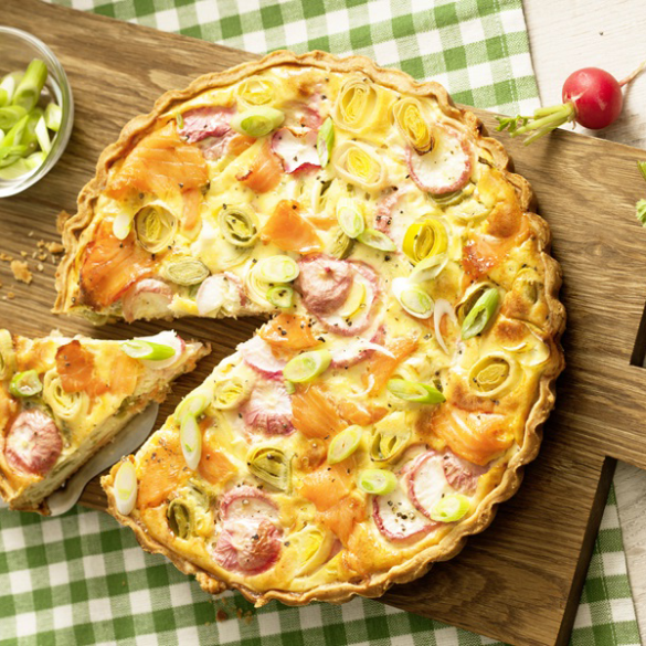 Lachs-Quiche
