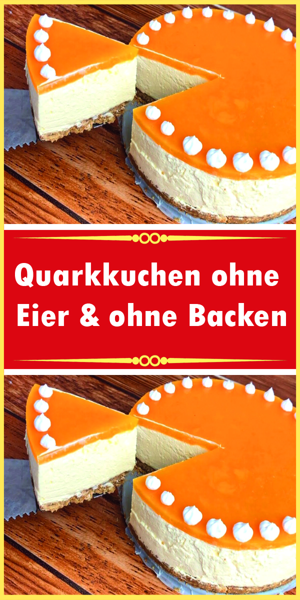 Quarkkuchen ohne Eier & ohne Backen