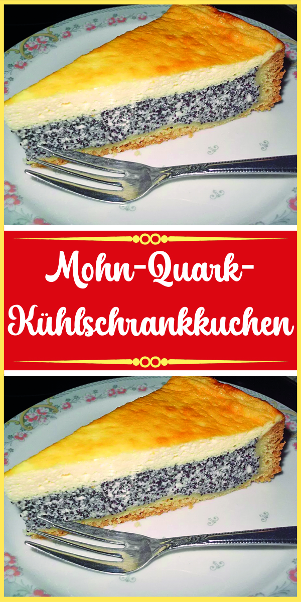 Mohn-Quark-Kühlschrankkuchen