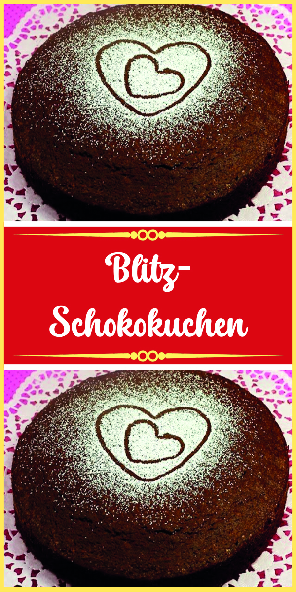 Blitz-Schokokuchen - Rezeptehome