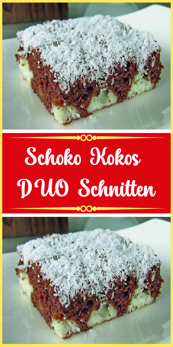 Schoko Kokos DUO Schnitten