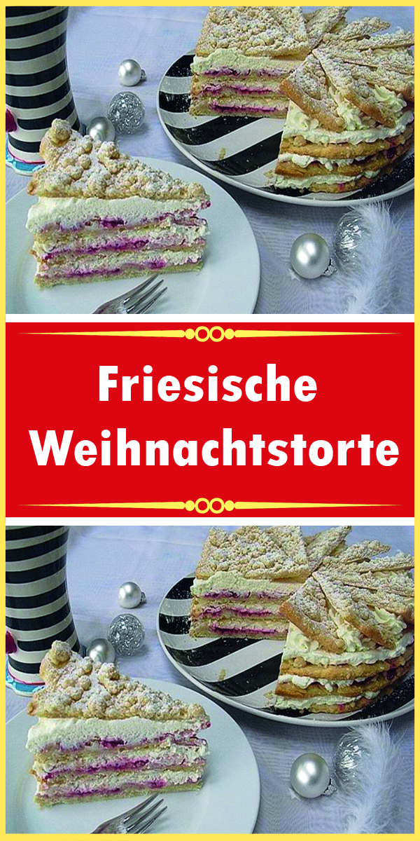 Friesische Weihnachtstorte