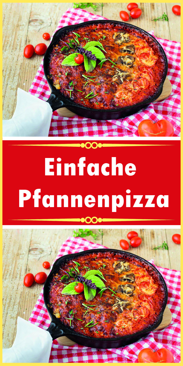 Einfache Pfannenpizza