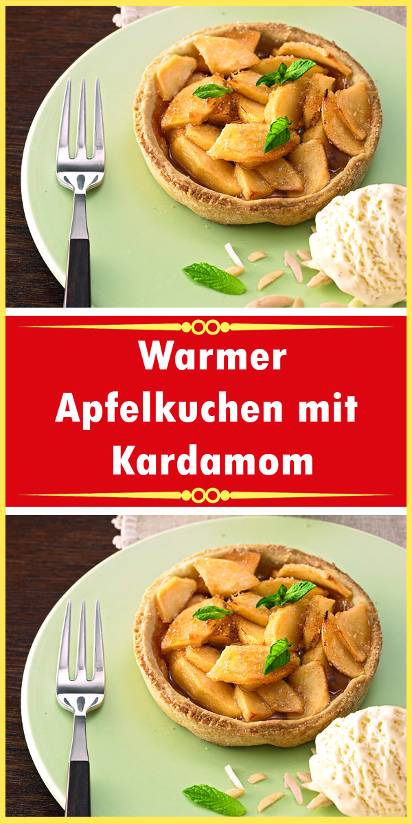 Warmer Apfelkuchen mit Kardamom