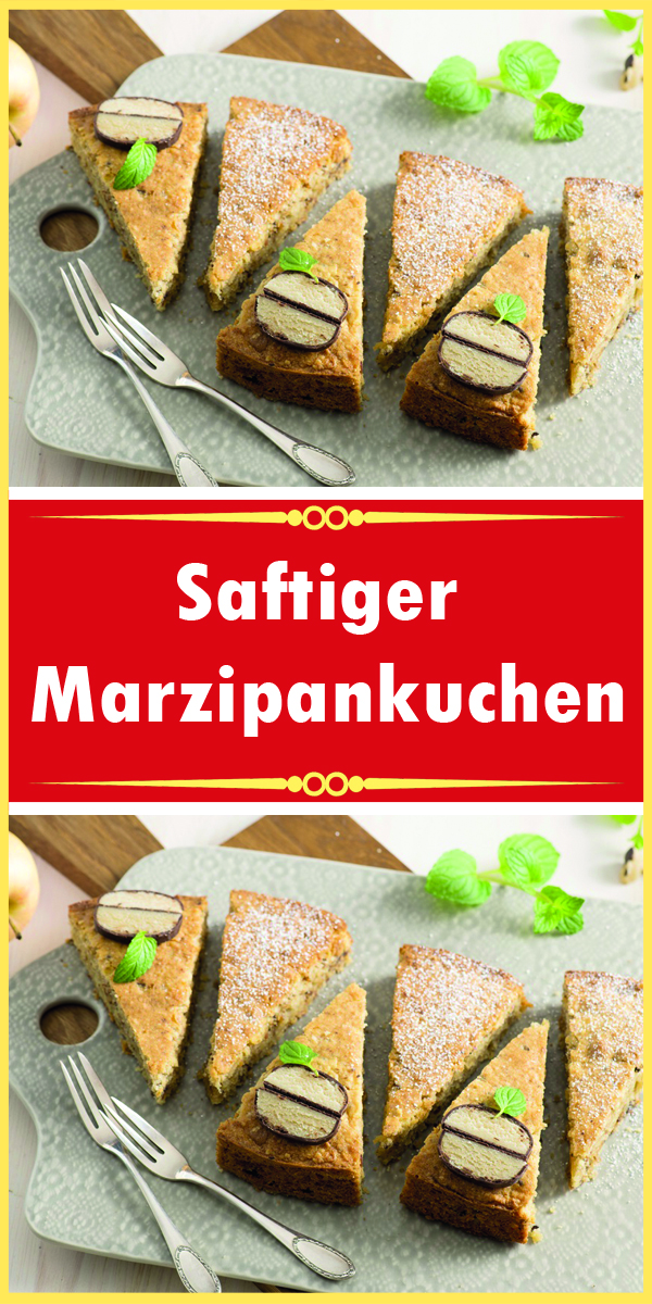 Saftiger Marzipankuchen