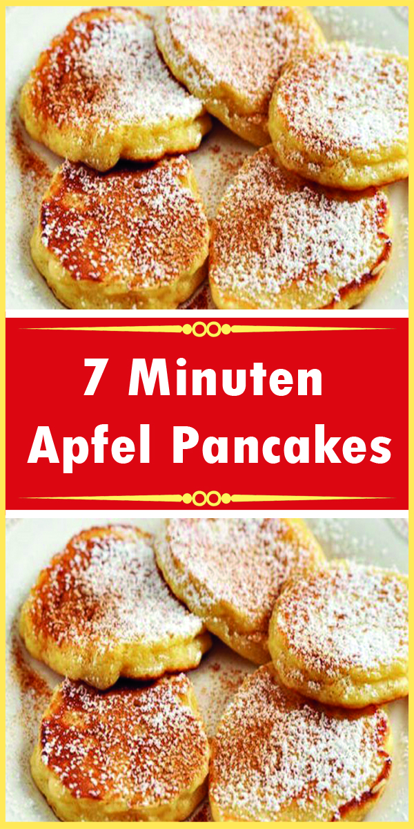 7 Minuten Apfel Pancakes