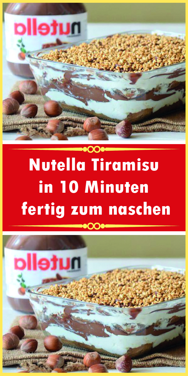 Nutella Tiramisu in 10 Minuten fertig zum naschen