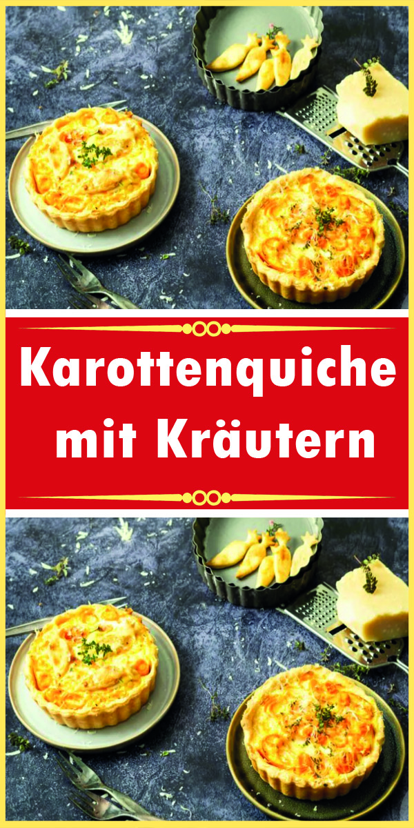 Karottenquiche mit Kräutern