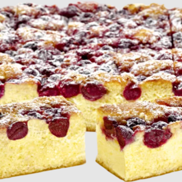 5 Minuten Kirsch Sand Blechkuchen
