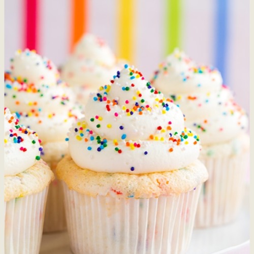 Funfetti Engel Essen Cupcakes