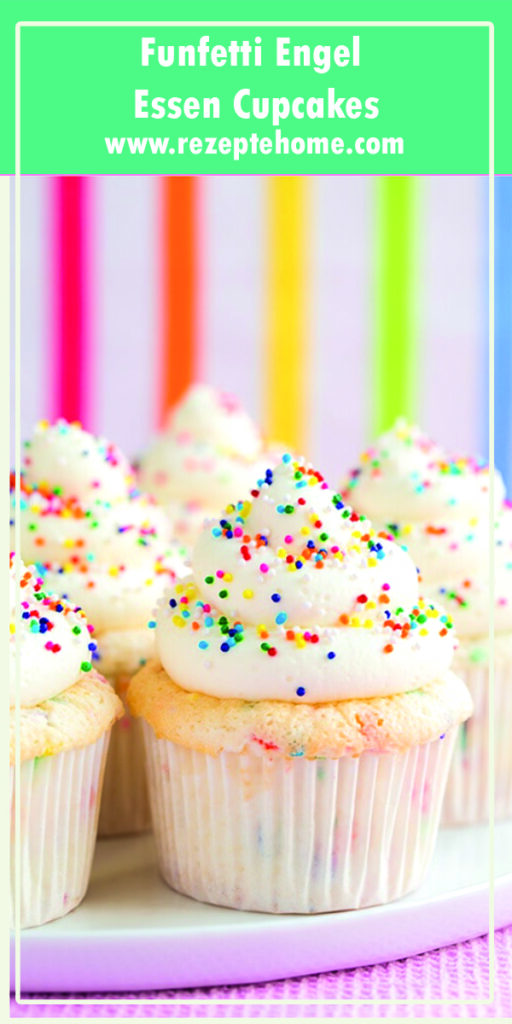 Funfetti Engel Essen Cupcakes