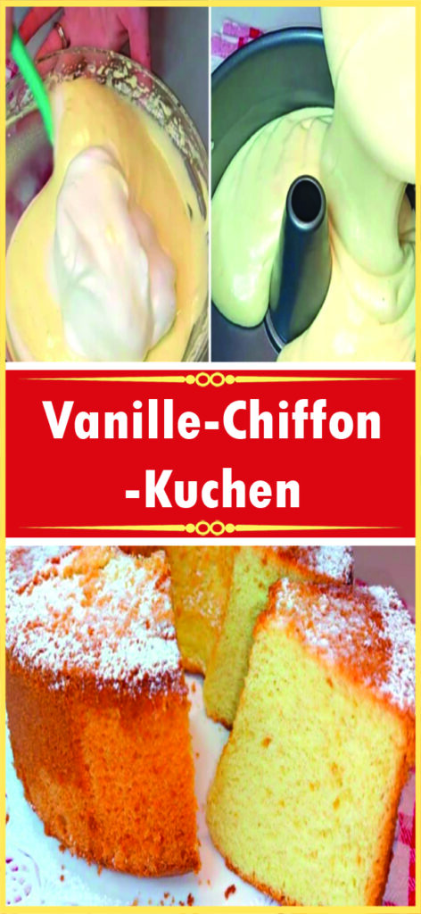 Vanille-Chiffon-Kuchen