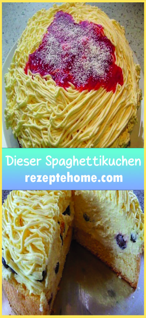 Dieser Spaghettikuchen hat zweifellos Suchtpotenzial