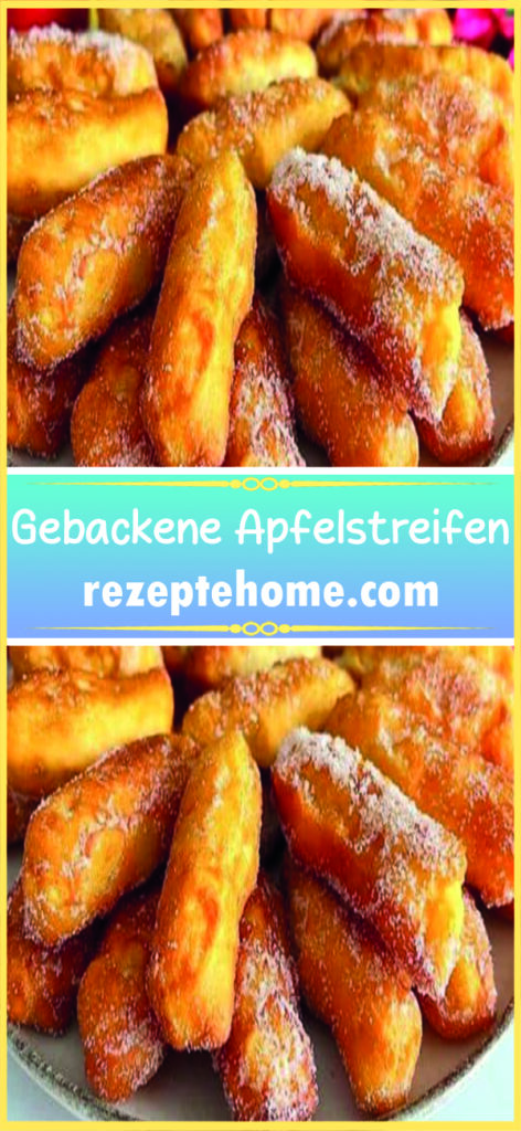 Gebackene Apfelstreifen