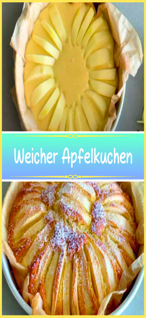 Weicher Apfelkuchen