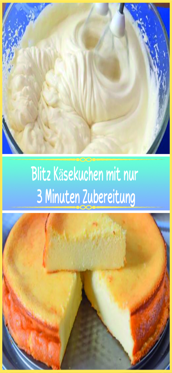 Blitz Käsekuchen mit nur 3 Minuten Zubereitung - Rezeptehome