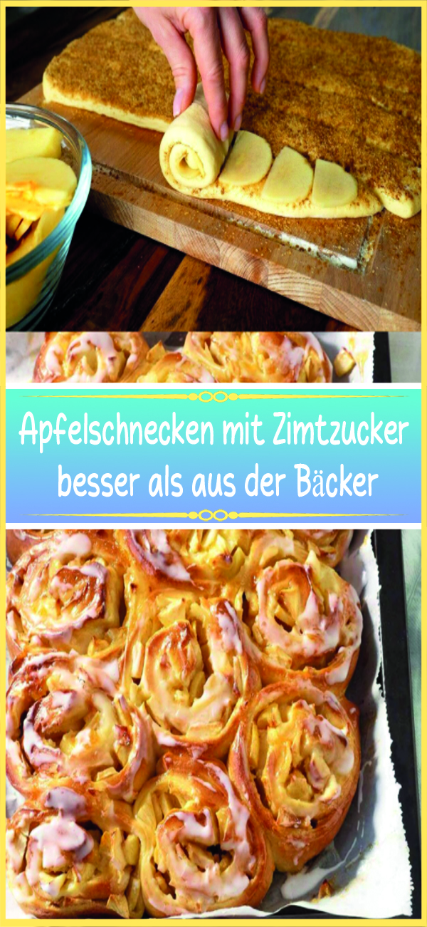 Apfelschnecken mit Zimtzucker besser als aus der Bäcker – Rezeptehome