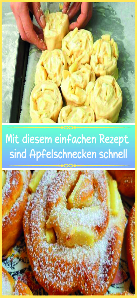 Mit diesem einfachen Rezept sind Apfelschnecken schnell