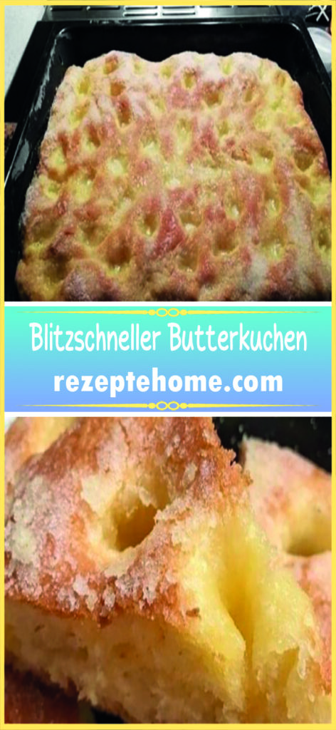 Blitzschneller Butterkuchen