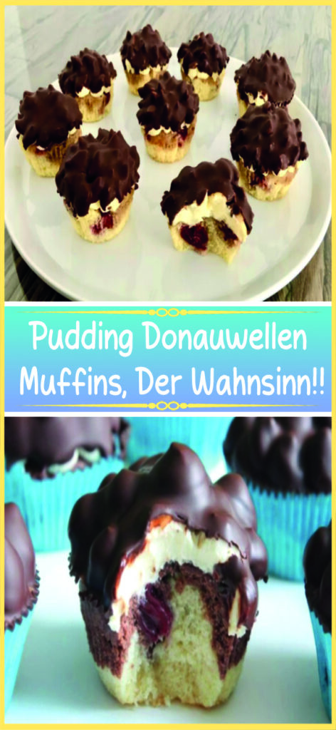 Pudding Donauwellen Muffins, Der Wahnsinn!!