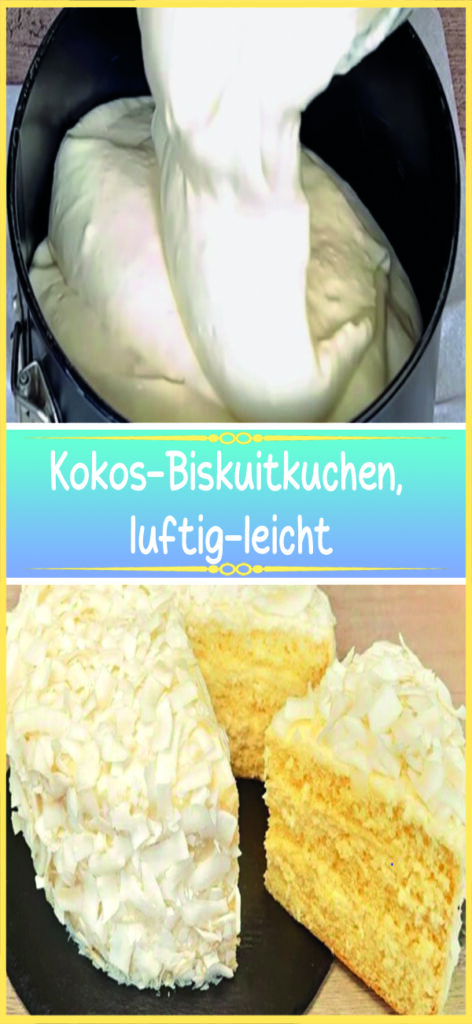 Kokos-Biskuitkuchen