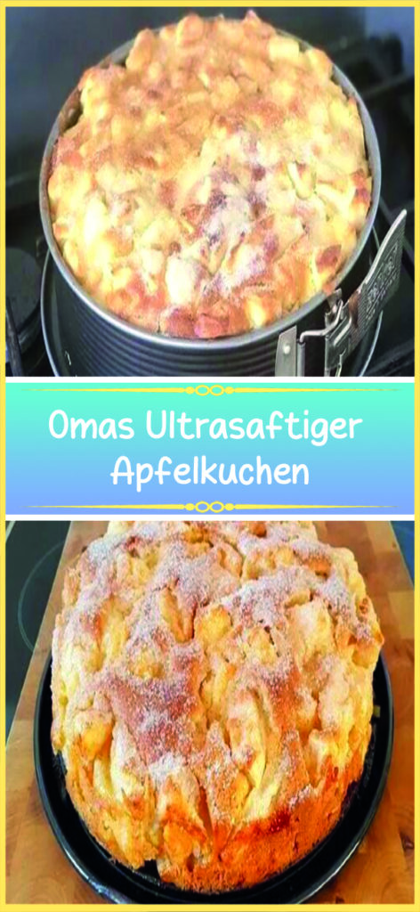 Omas Ultrasaftiger Apfelkuchen