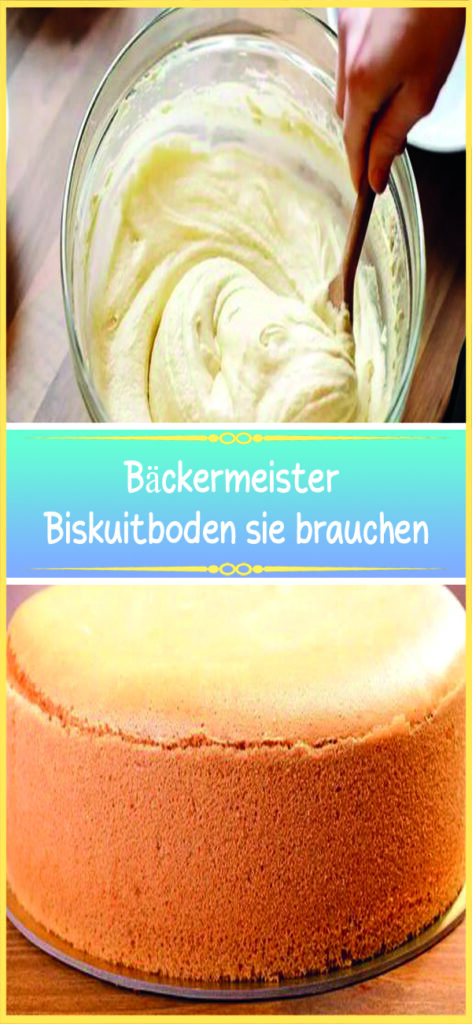 Bäckermeister Biskuitboden sie brauchen