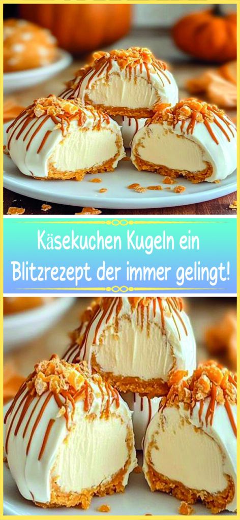 Käsekuchen Kugeln ein Blitzrezept der immer gelingt!