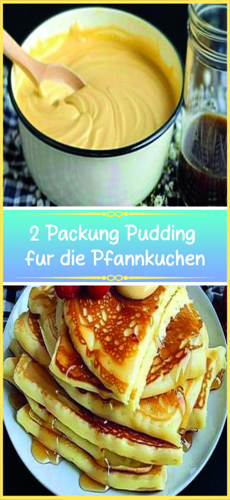 Packung Pudding fur die Pfannkuchen