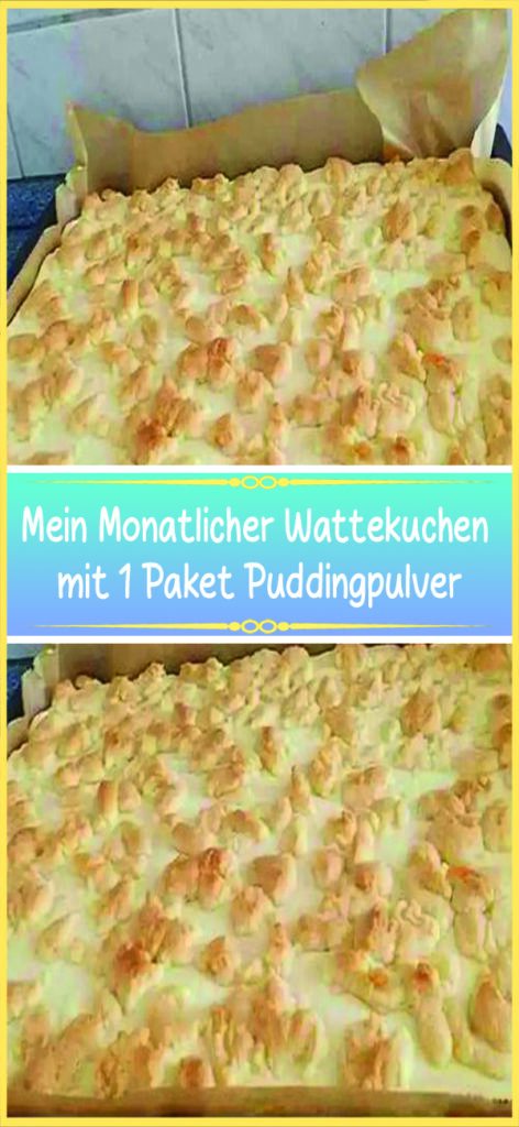 Mein Monatlicher Wattekuchen