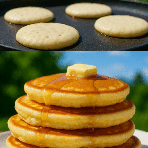 Fluffige Buttermilchpfannkuchen