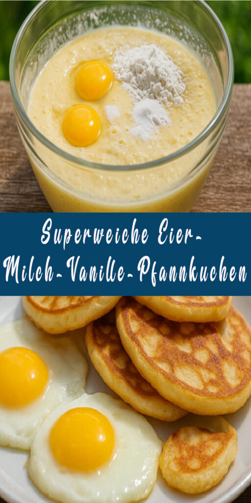 Superweiche Eier-Milch-Vanille-Pfannkuchen