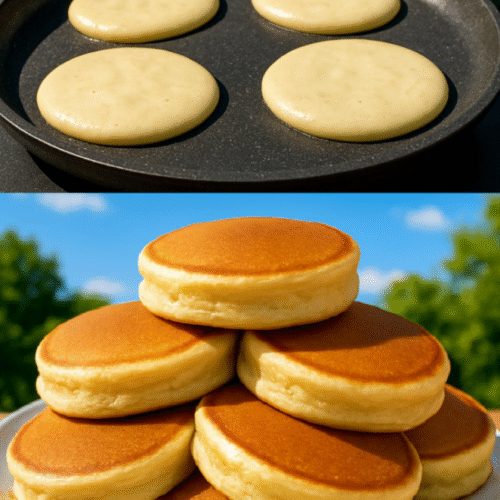 Fluffige Sauermilchpfannkuchen