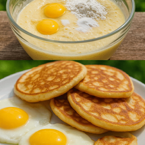 Superweiche Eier-Milch-Vanille-Pfannkuchen