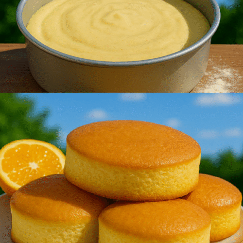 4-Zutaten-Mini-Biskuitkuchen