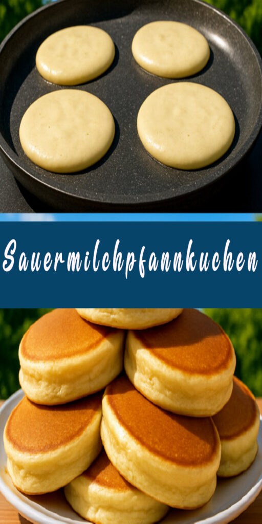 Fluffige Sauermilchpfannkuchen