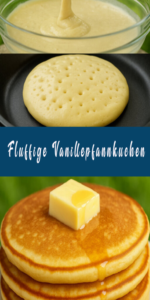 Fluffige Vanillepfannkuchen