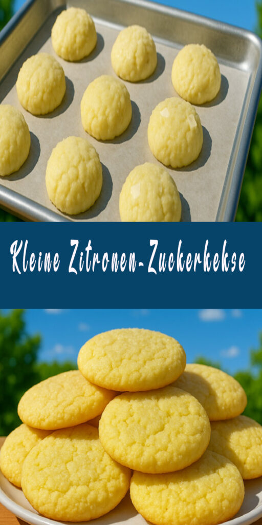 Kleine Zitronen-Zuckerkekse