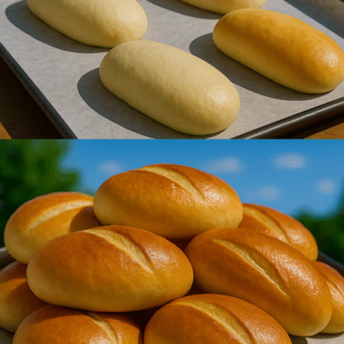 Einfache Hoagie Rolls