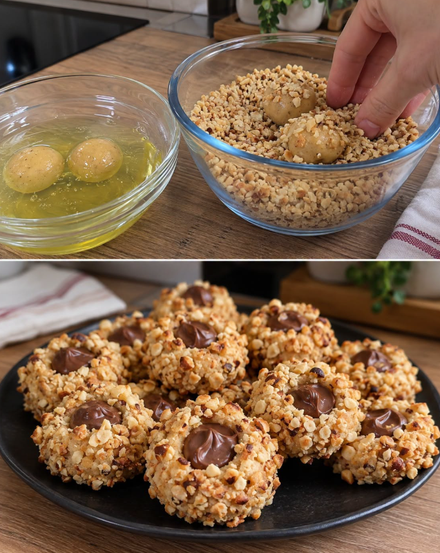 Haselnuss-Schoko-Plätzchen