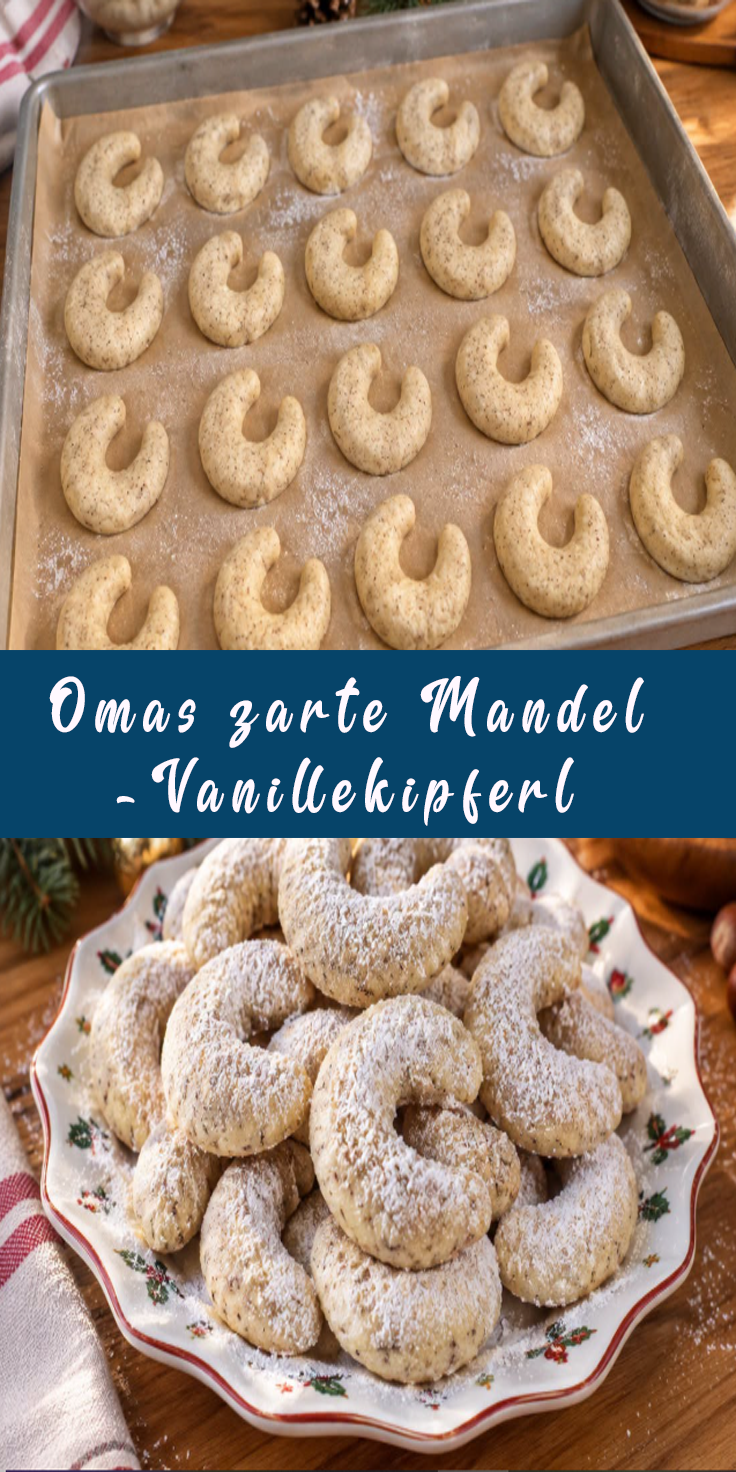 Omas zarte Mandel-Vanillekipferl